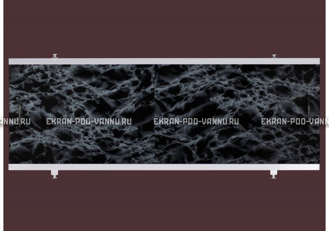 Экран EUROPLEX Универсал черный мрамор – купить по цене 6250 руб. в интернет-магазине в городе Санкт-Петербург картинка 1