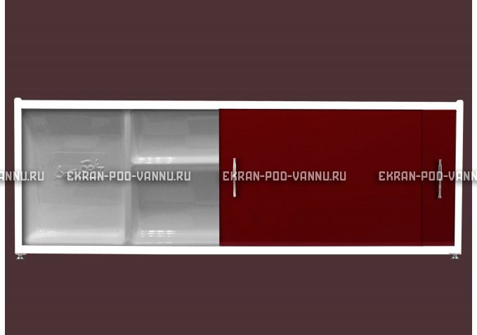 Экран с полочкой - Бордо – купить по цене 6880 руб. в интернет-магазине в городе Санкт-Петербург картинка 1