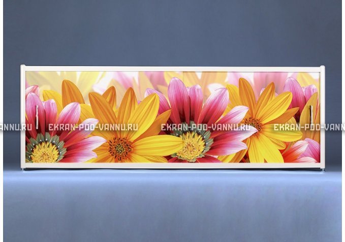 Раздвижной ФОТО экран - Flowers – купить по цене 8500 руб. в интернет-магазине в городе Санкт-Петербург картинка 1