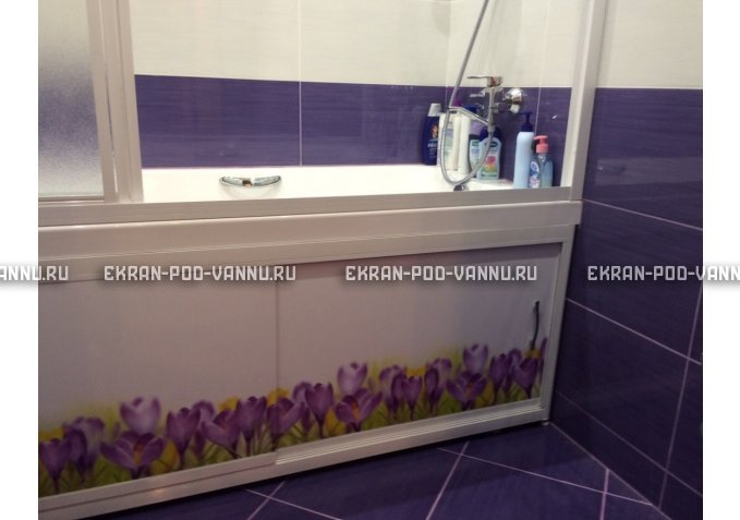 Экран на роликах EUROPLEX  Ирисы – купить по цене 12400 руб. в интернет-магазине в городе Санкт-Петербург картинка 3