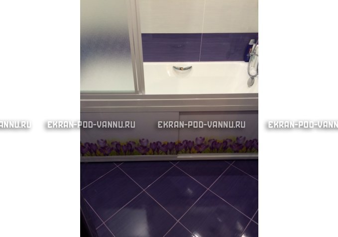 Экран на роликах EUROPLEX  Ирисы – купить по цене 12400 руб. в интернет-магазине в городе Санкт-Петербург картинка 4