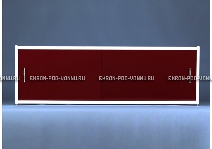 Раздвижной экран EUROPLEX Комфорт бордовый – купить по цене 7150 руб. в интернет-магазине в городе Санкт-Петербург картинка 1