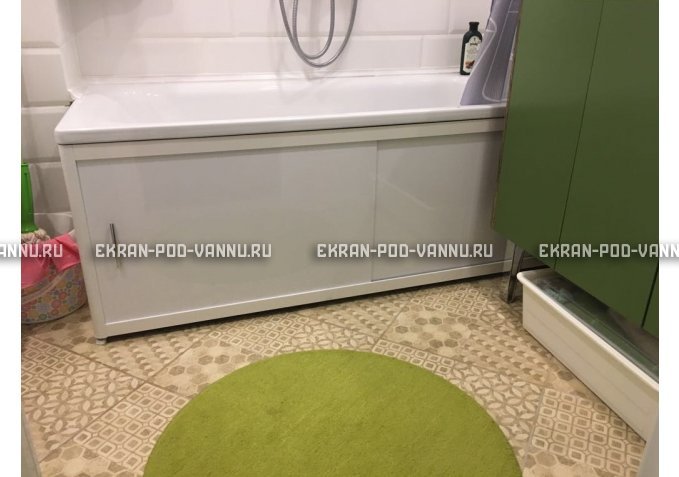 Раздвижной экран EUROPLEX Комфорт белый – купить по цене 6400 руб. в интернет-магазине в городе Санкт-Петербург картинка 1