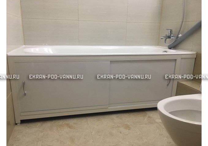 Экран  EUROPLEX Роликс белый с вставкой – купить по цене 10400 руб. в интернет-магазине в городе Санкт-Петербург картинка 4