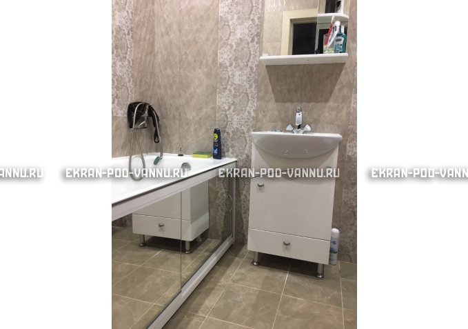 Раздвижной экран EUROPLEX Роликс Зеркальный – купить по цене 9700 руб. в интернет-магазине в городе Санкт-Петербург картинка 5