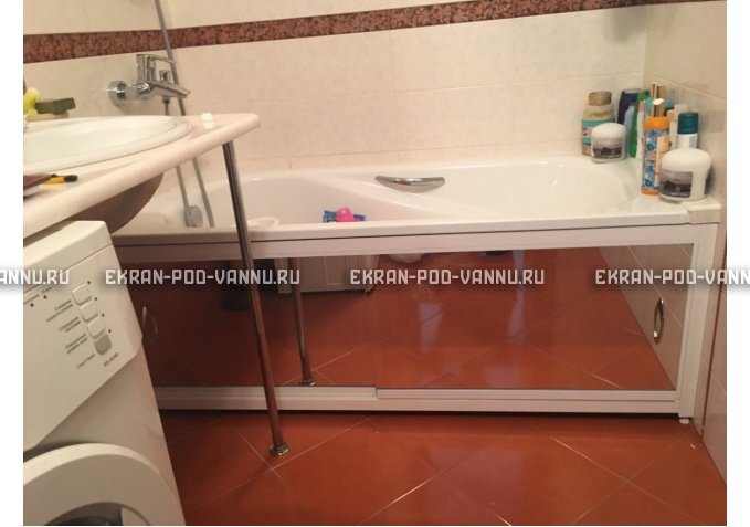 Раздвижной экран EUROPLEX Роликс Зеркальный – купить по цене 9700 руб. в интернет-магазине в городе Санкт-Петербург картинка 10