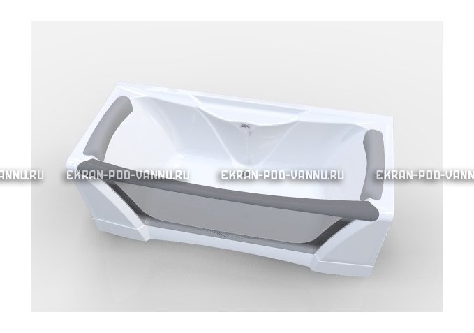 Прозрачная ванна 1MarKa Dolce Vita 180x80 – купить по цене 43200 руб. в интернет-магазине в городе Санкт-Петербург картинка 2