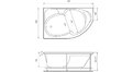 Акриловая ванна Relisan Sofi 170x105 – купить по цене 23480 руб. в интернет-магазине в городе Санкт-Петербург картинка 17