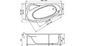 Акриловая ванна 1MarKa Gracia 170x100 – купить по цене 20270 руб. в интернет-магазине в городе Санкт-Петербург картинка 17