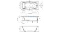 Отрезная ванна 1MarKa Pragmatika 173-155х75 см  – купить по цене 15450 руб. в интернет-магазине в городе Санкт-Петербург картинка 25