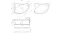 Акриловая ванна 1MarKa Catania 150x100 – купить по цене 17050 руб. в интернет-магазине в городе Санкт-Петербург картинка 13