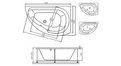 Акриловая ванна Vayer Ismena 160x105 – купить по цене 28350 руб. в интернет-магазине в городе Санкт-Петербург картинка 21